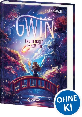 Buchcover und Innenansicht für das Buch: Gwin und die Nacht des Kometen (Band 2)