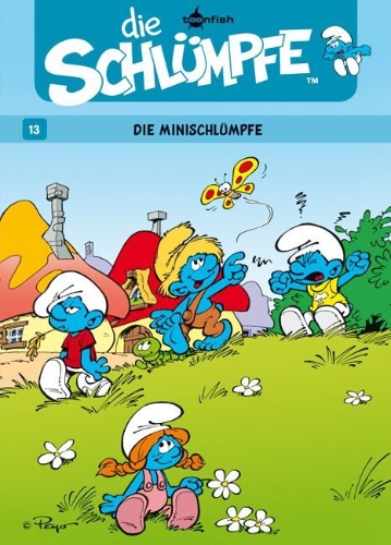 Buchcover und Innenansicht für das Buch: Les Schtroumpfs