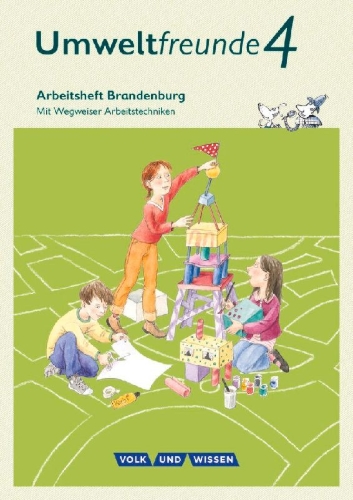 Buchcover und Innenansicht für das Buch: Umweltfreunde - Brandenburg 4. Schuljahr - Arbeitsheft