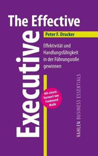 Buchcover und Innenansicht für das Buch: The Effective Executive