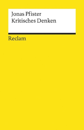 Buchcover und Innenansicht für das Buch: Kritisches Denken
