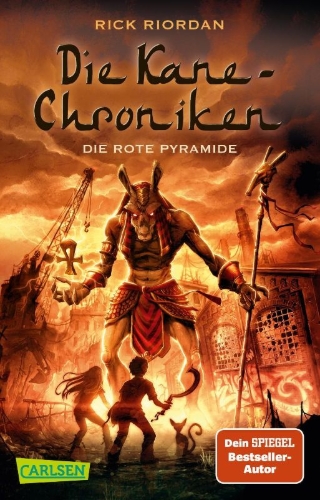 Buchcover und Innenansicht für das Buch: The Red Pyramid. The Kane Chronicles, Book One