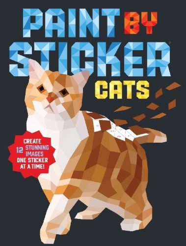 Buchcover und Innenansicht für das Buch: Paint by Sticker: Cats