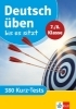 Buchcover und Innenansicht für das Buch: Deutsch üben bis es sitzt 7./8. Klasse