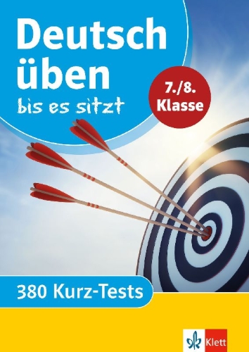 Buchcover und Innenansicht für das Buch: Deutsch üben bis es sitzt 7./8. Klasse