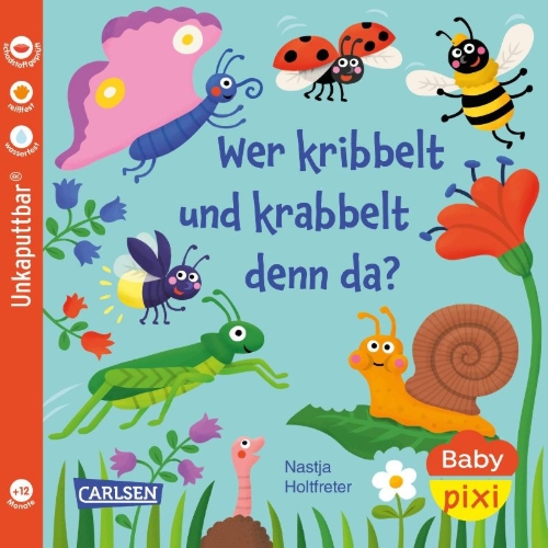 Buchcover und Innenansicht für das Buch: Baby Pixi (unkaputtbar) 160: Wer kribbelt und krabbelt denn da?