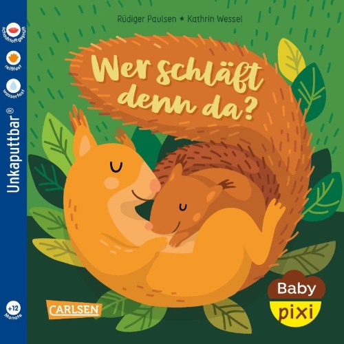 Buchcover und Innenansicht für das Buch: Baby Pixi (unkaputtbar) 172: Wer schläft denn da?