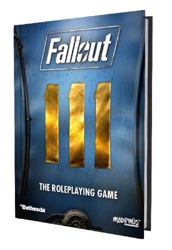 Buchcover und Innenansicht für das Buch: Fallout: Das Rollenspiel - Regelwerk