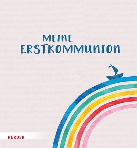 Buchcover und Innenansicht für das Buch: Meine Erstkommunion Erinnerungsalbum Boot