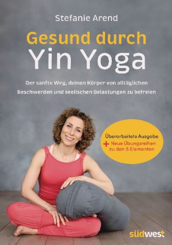 Buchcover und Innenansicht für das Buch: Gesund durch Yin Yoga