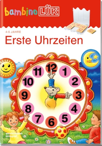 Buchcover und Innenansicht für das Buch: bambinoLÜK. Erste Uhrzeiten