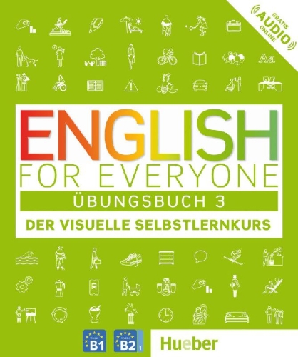 Buchcover und Innenansicht für das Buch: English for Everyone 3 - Übungsbuch
