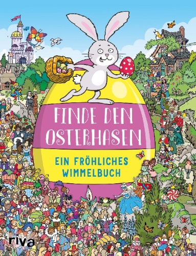 Buchcover und Innenansicht für das Buch: Finde den Osterhasen