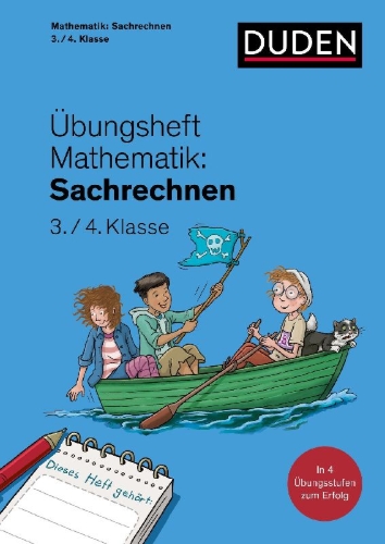 Buchcover und Innenansicht für das Buch: Übungsheft Mathematik - Sachrechnen 3./4. Klasse