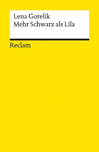 Buchcover und Innenansicht für das Buch: Mehr Schwarz als Lila. Roman