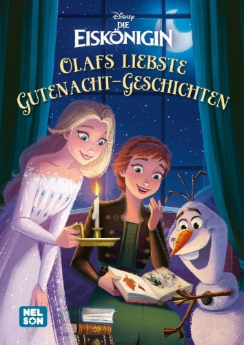 Buchcover und Innenansicht für das Buch: Disney Die Eiskönigin: Olafs liebste Gutenacht-Geschichten