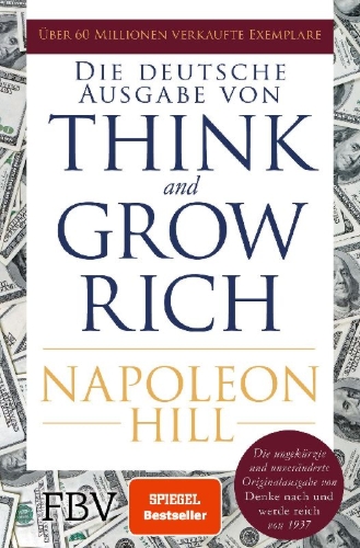 Buchcover und Innenansicht für das Buch: Think and Grow Rich - Deutsche Ausgabe