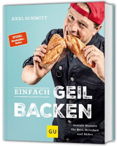 Buchcover und Innenansicht für das Buch: Einfach geil Backen