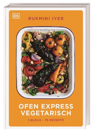 Buchcover und Innenansicht für das Buch: Ofen Express vegetarisch