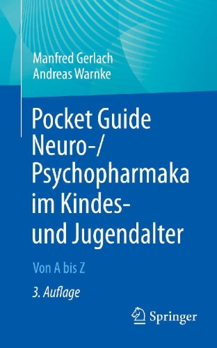 Buchcover und Innenansicht für das Buch: Pocket Guide Neuro-/Psychopharmaka im Kindes- und Jugendalter