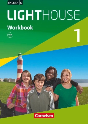 Buchcover und Innenansicht für das Buch: English G LIGHTHOUSE 1: 5. Schuljahr. Workbook mit Audios online