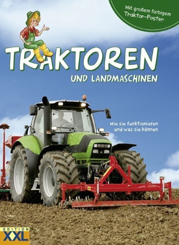 Buchcover und Innenansicht für das Buch: Traktoren und Landmaschinen