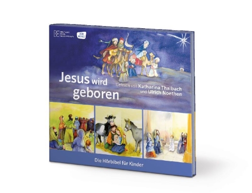 Buchcover und Innenansicht für das Buch: Jesus wird geboren