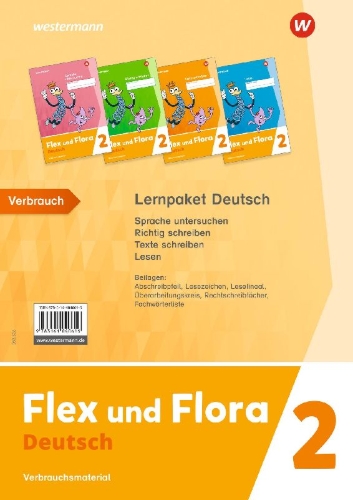 Buchcover und Innenansicht für das Buch: Flex und Flora 2. Deutsch. Paket. Verbrauchsmaterial