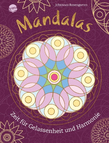 Buchcover und Innenansicht für das Buch: Mandalas. Zeit für Gelassenheit und Harmonie