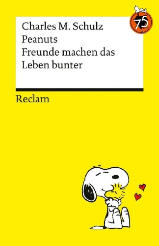 Buchcover und Innenansicht für das Buch: Peanuts. Freunde machen das Leben bunter