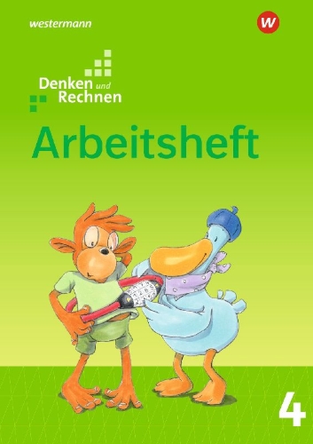 Buchcover und Innenansicht für das Buch: Denken und Rechnen 4. Arbeitsheft. Allgemeine Ausgabe