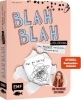 Buchcover und Innenansicht für das Buch: Blah Blah Journal - Band 2 - Dein absolut verrücktes Mitmach-Buch - Mal es fertig! Von YouTuberin Foxy Draws
