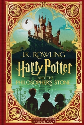 Buchcover und Innenansicht für das Buch: Harry Potter 1 and the Philosopher's Stone.