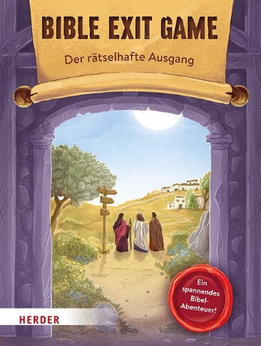 Buchcover und Innenansicht für das Buch: BIBLE EXIT GAME - Der rätselhafte Ausgang