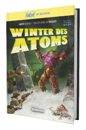 Buchcover und Innenansicht für das Buch: Fallout: Das Rollenspiel - Winter des Atoms