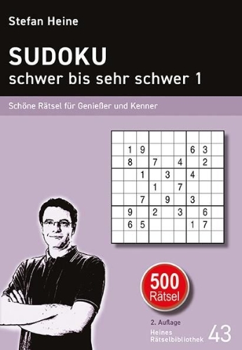 Buchcover und Innenansicht für das Buch: SUDOKU - schwer bis sehr schwer 1