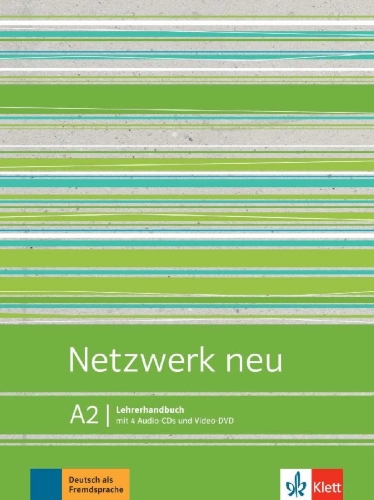 Buchcover und Innenansicht für das Buch: Netzwerk neu A2.  Lehrerhandbuch mit Video-DVD und Audio-CDs
