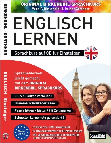 Buchcover und Innenansicht für das Buch: Englisch lernen für Einsteiger 1+2 (ORIGINAL BIRKENBIHL)