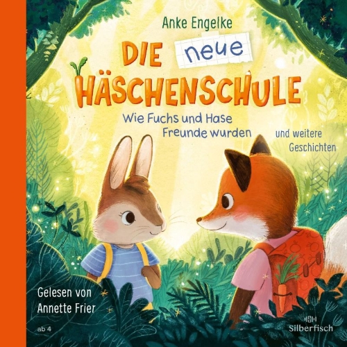Buchcover und Innenansicht für das Buch: Die neue Häschenschule und weitere Geschichten