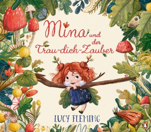 Buchcover und Innenansicht für das Buch: Mina und der Trau-dich-Zauber
