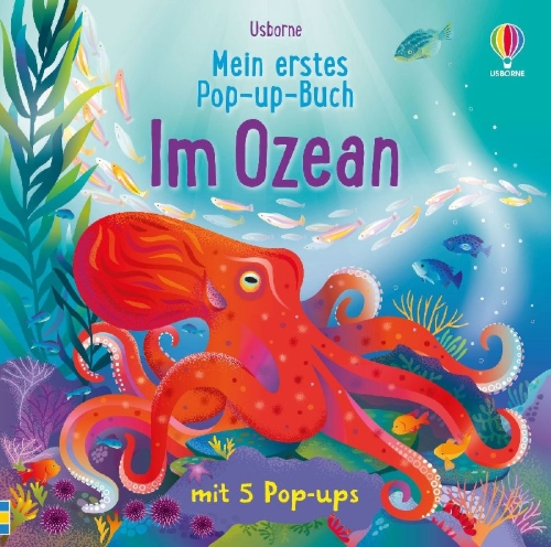 Buchcover und Innenansicht für das Buch: Mein erstes Pop-up-Buch: Im Ozean