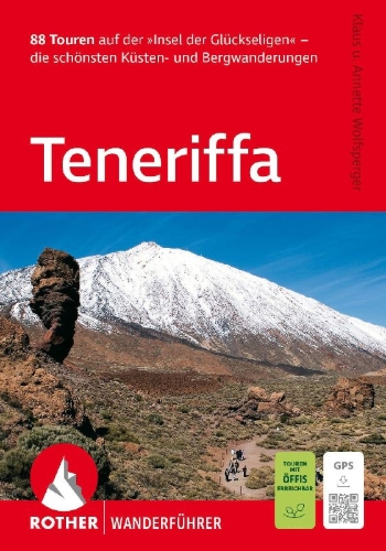 Buchcover und Innenansicht für das Buch: ROTHER Wanderführer Teneriffa. 88 Touren auf der 'Insel der Glückseligen'