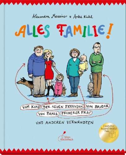 Buchcover und Innenansicht für das Buch: Alles Familie!