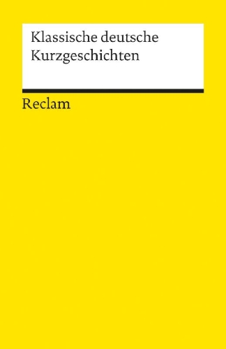 Buchcover und Innenansicht für das Buch: Klassische deutsche Kurzgeschichten