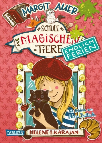 Buchcover und Innenansicht für das Buch: Die Schule der magischen Tiere - Endlich Ferien 4: Helene und Karajan