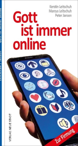 Buchcover und Innenansicht für das Buch: Gott ist immer online