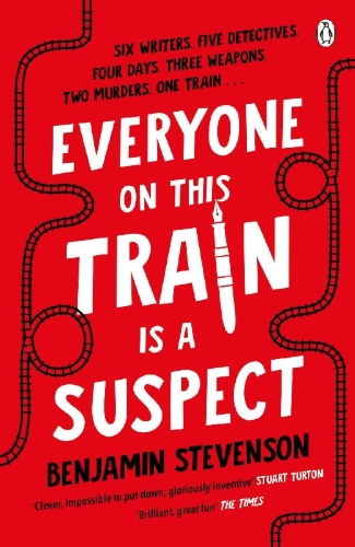 Buchcover und Innenansicht für das Buch: Everyone On This Train Is A Suspect
