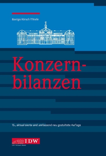 Buchcover und Innenansicht für das Buch: Konzernbilanzen