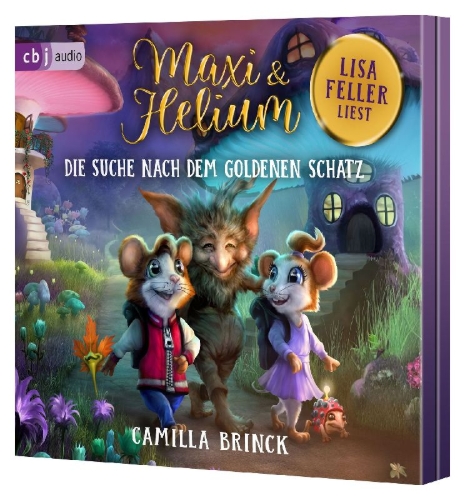 Buchcover und Innenansicht für das Buch: Maxi & Helium - Die Suche nach dem goldenen Schatz