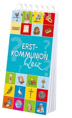Buchcover und Innenansicht für das Buch: Erstkommunion-Quiz